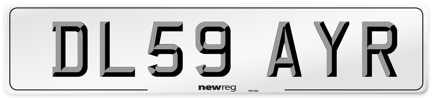 DL59 AYR Number Plate from New Reg